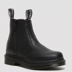 Dr. Martens 2976 pebbled leather Chelsea boot with zippers